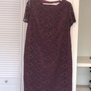 Maroon Boden Short Sleeve Dress